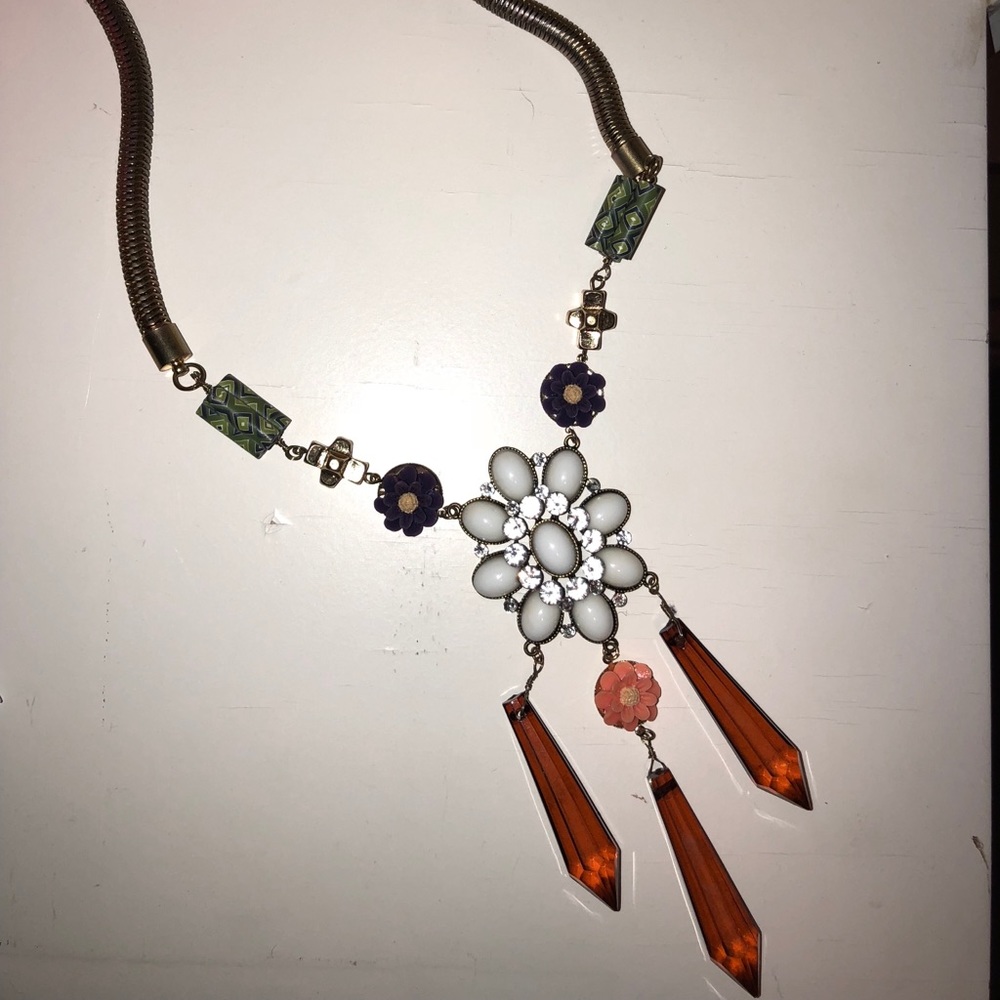 Topshop floral costume necklace